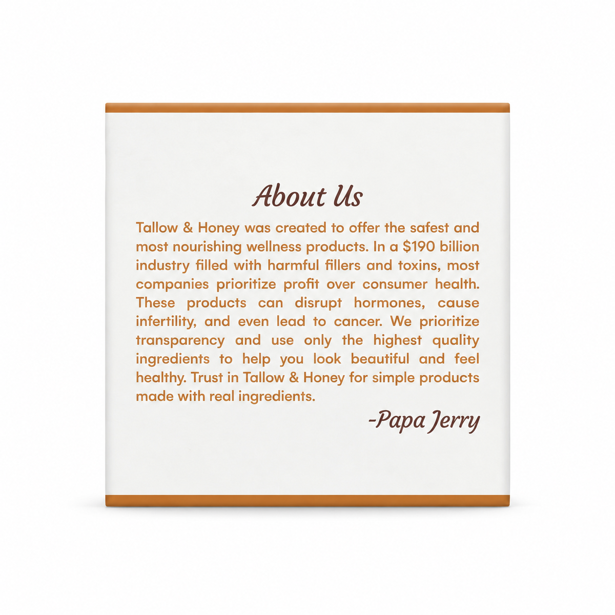 Tallow Soap Bar