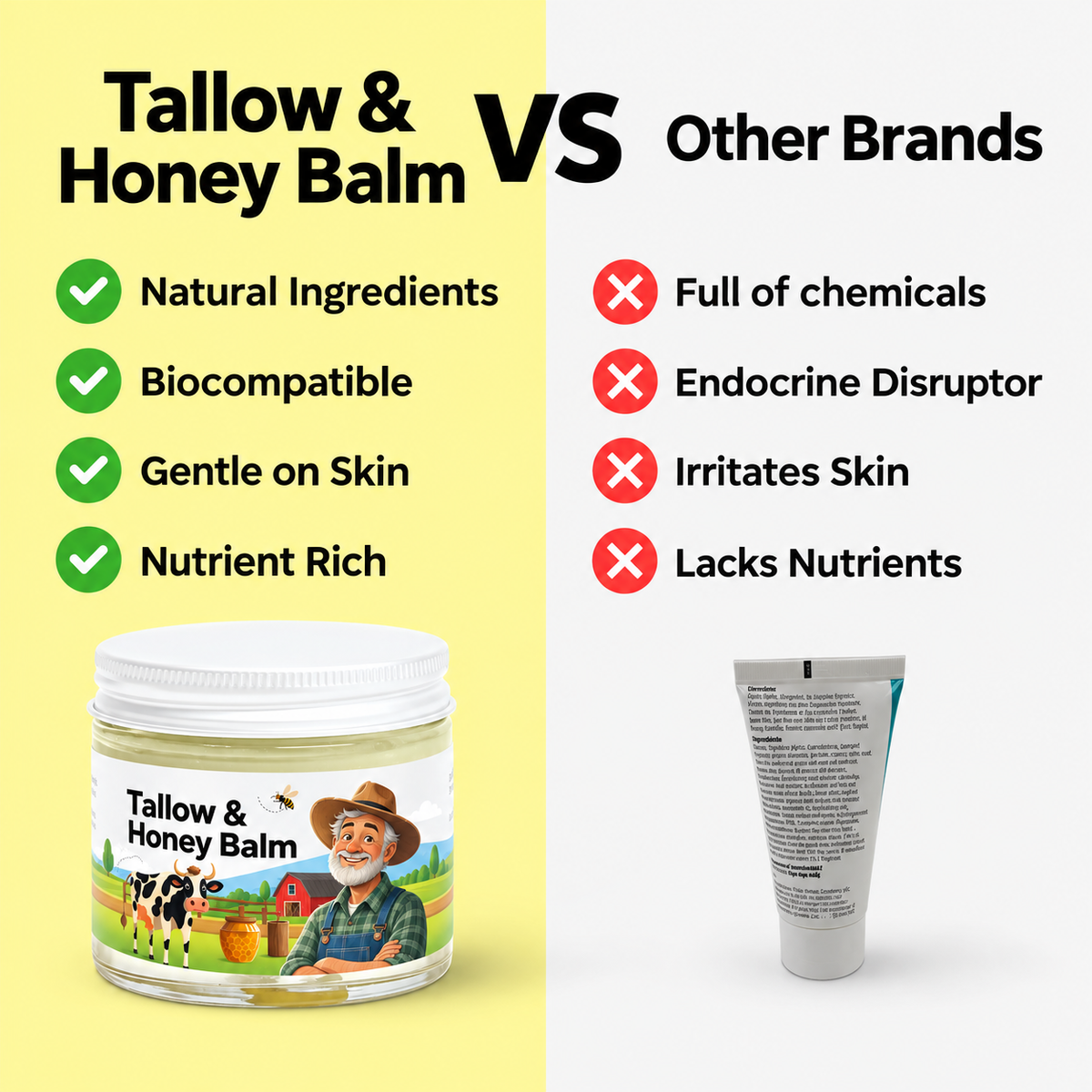 Tallow & Honey Balm - 2 oz