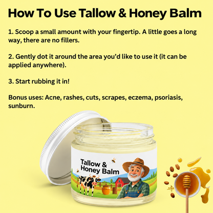 No Essential Oils - Tallow & Honey Balm
